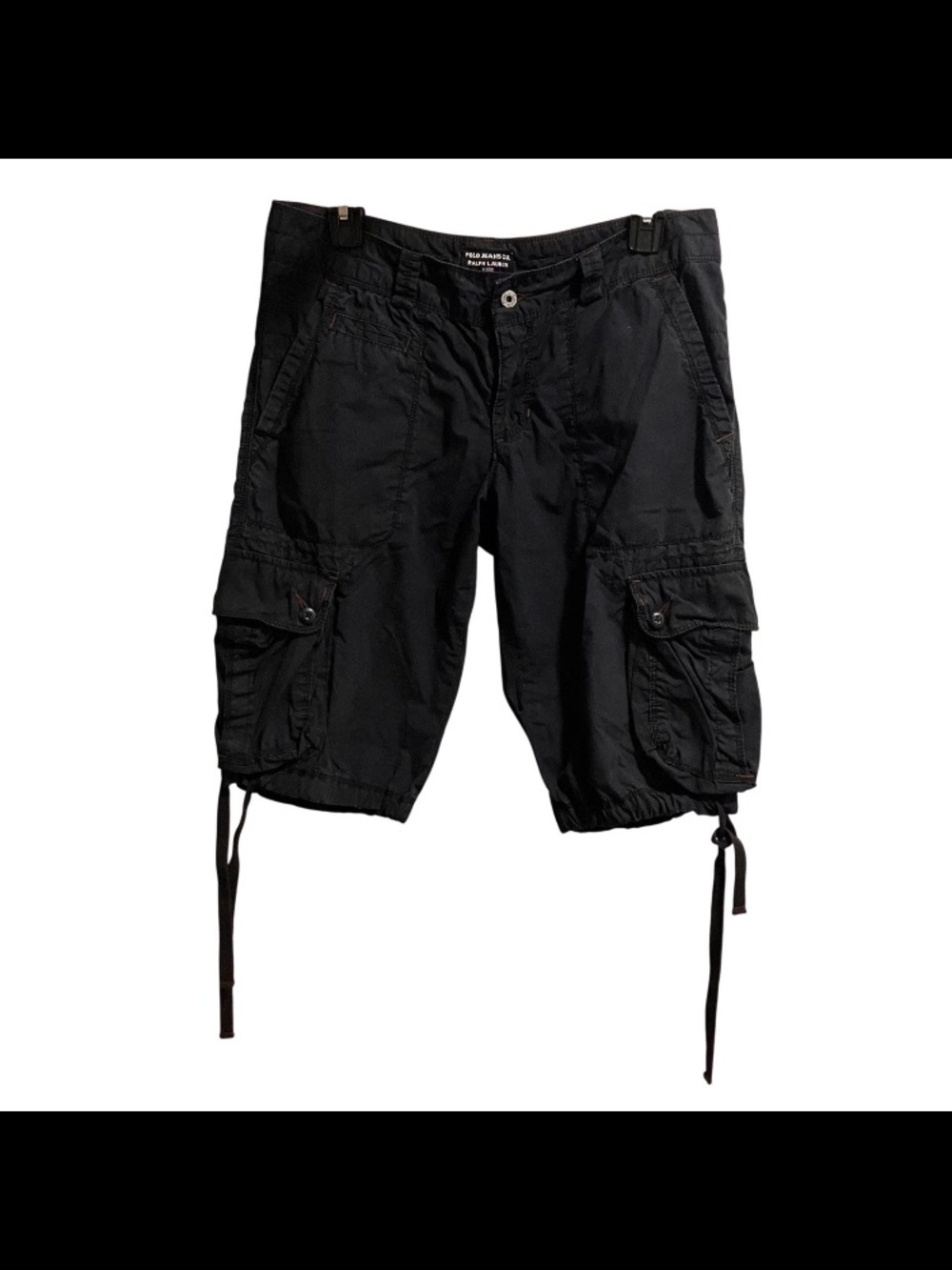 Polo Ralph Lauren Jean Co Black Cargo Shorts Women's Size 6